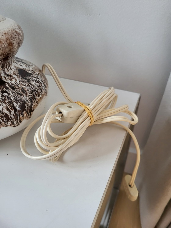 Image 1 of Vintage Fat Lava Table Lamp With Shades of Brown, 1970s