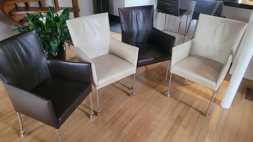 4 poltrone Bert Plantagie tipo ARC con ruote