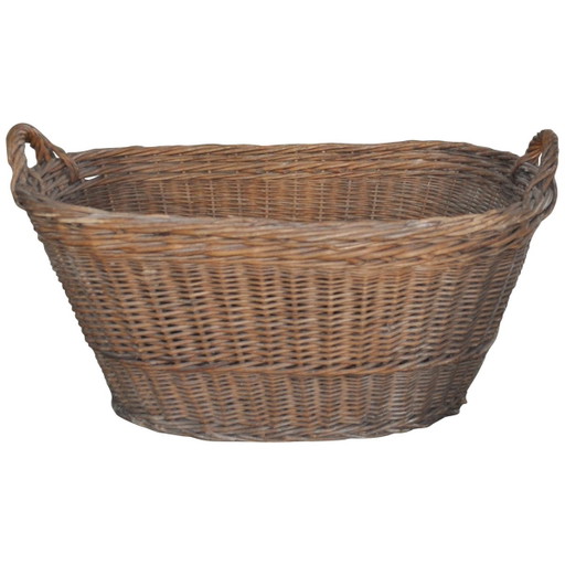 Cesta de Madera Rústica, años 40