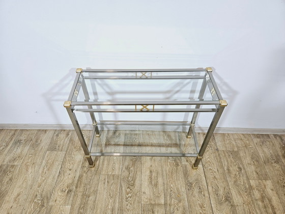 Hollywood Regency Konsolentisch – Metal, Chrome (photo 5 of 15)