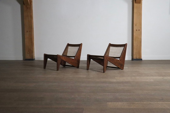 Image 1 of Pierre Jeanneret Kangaroo Chairs PJ-SI-59, Indien, 1955