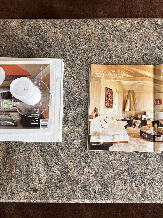 Image 1 of Vintage granite coffee table, Italy 1980s