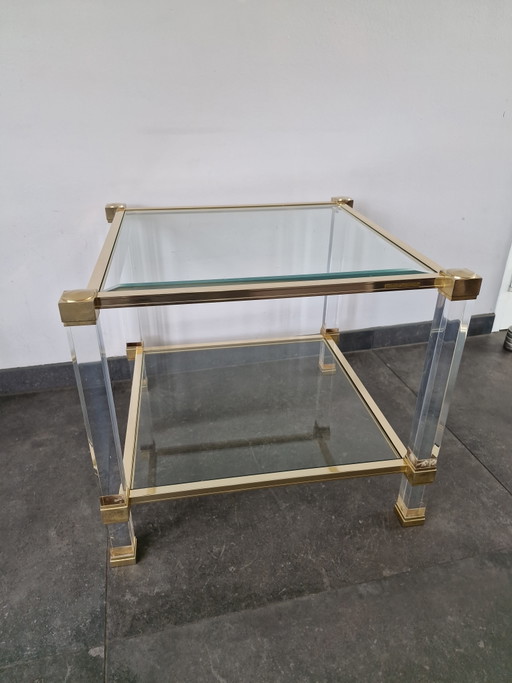 Pierre Andel Paris Vintage Salontafel – Pierre Vandel, Glass, Metal (photo 2 of 6)