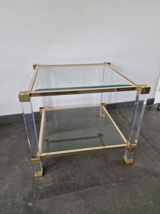 Pierre Andel Paris Vintage Salontafel – Pierre Vandel, Glass, Metal (photo 2 of 6)