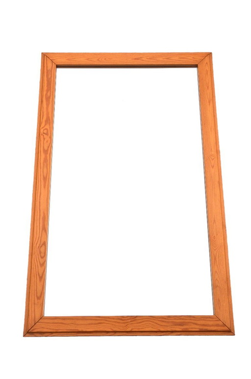 Spiegel met massief grenen frame, 118 x 75 cm, Scandinavische stijl – Glass, Wood
