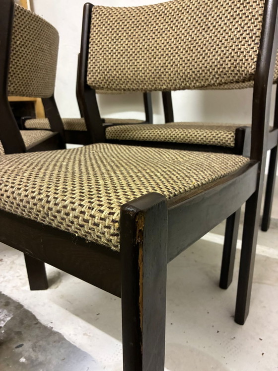 Image 1 of 4x mid century modern eetkamerstoelen