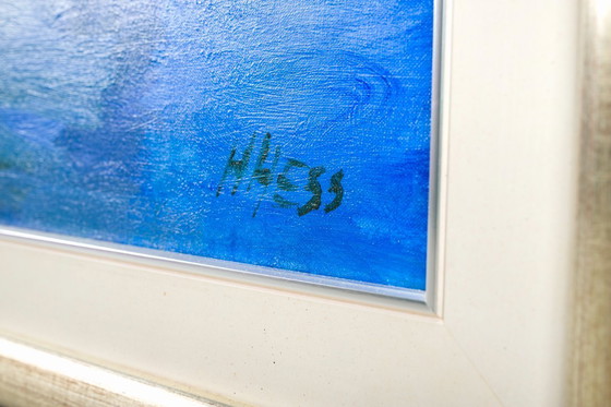 Image 1 of H.Hess, Ninfee, 1980, olio su tela