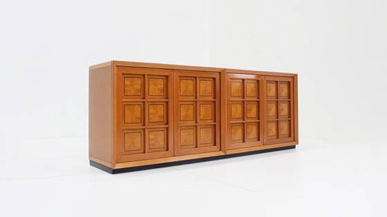 Image 1 of Vintage Brutalistisch Italiaans Dressoir Caccia Alla Volpe