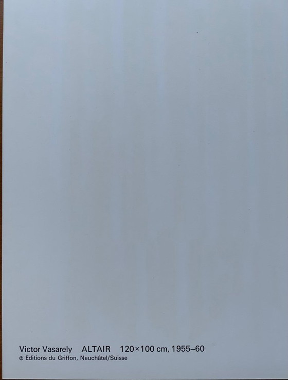 Image 1 of Victor Vasarely - Op Art Print "Altair" (1973) - Editions du Griffon