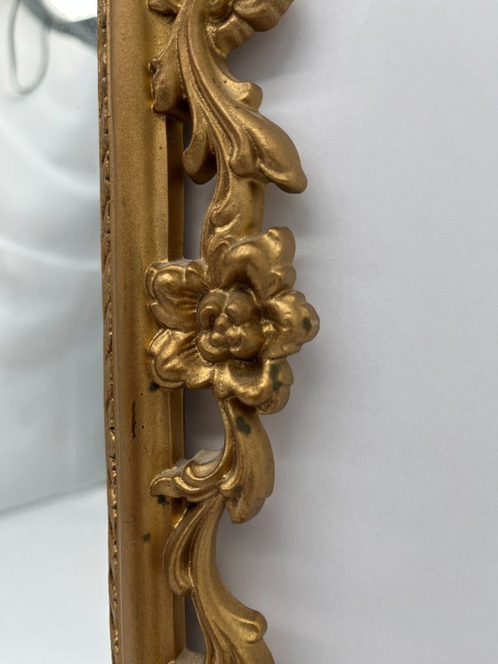 Image 1 of Miroir mural Cimena Torino, Italie – Style néo-baroque/rococo, cadre doré (33×28 cm)