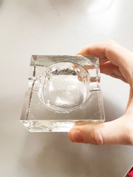 Uno Westerberg glazen asbak Pukeberg 1970