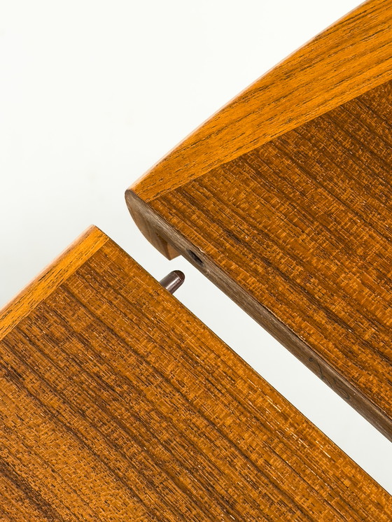 Image 1 of Danish Round Extendable Dining Table in Teak, 1970s