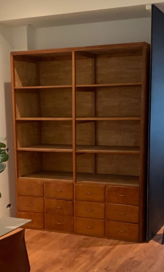 Mobile da merceria vintage – Armadi a muro, Legno, Ottone (photo 2 of 6)