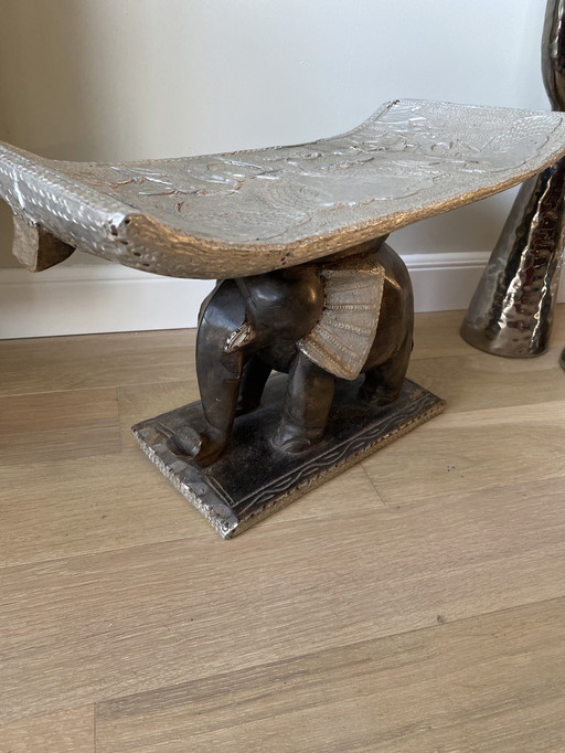 Tabouret vintage afrikaanse Ashanti 