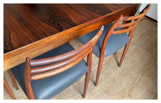 Image 1 of Table de salle à manger vintage design scandinave (1960s)