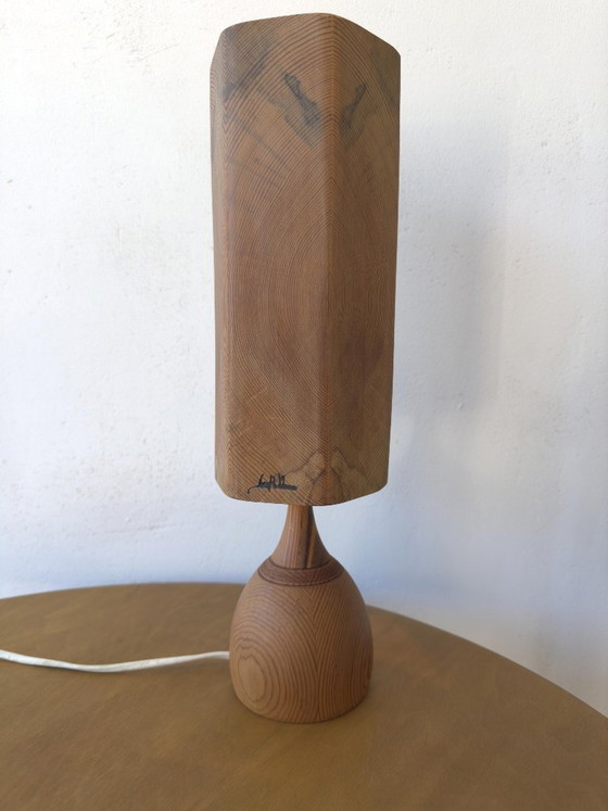 Image 1 of HOUTEN TAFELLAMP, Leif Wikner, Persåsen.