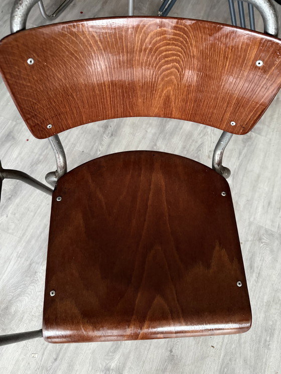 Image 1 of Set di 3 sedie vintage Gispen 106 "TU Delft".