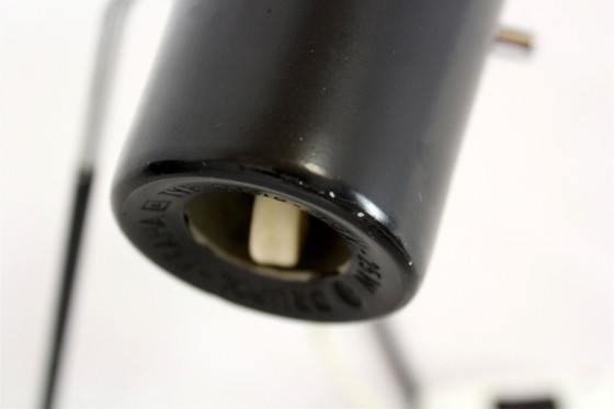 Image 1 of Schwarze Tischleuchten von Josef Hurka für Drupol, 1960er Jahre, 2er-Set