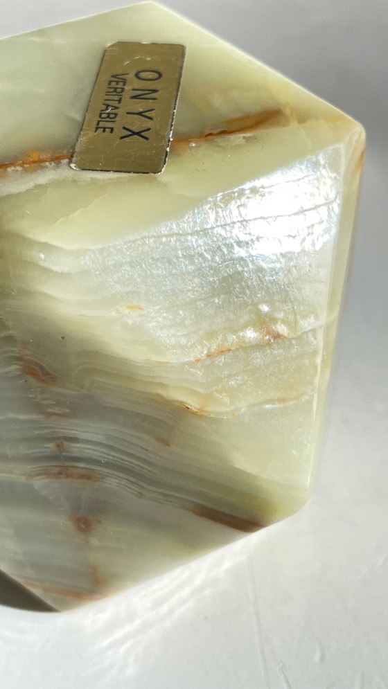 Image 1 of Vintage Onyx Paperweight