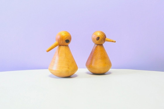 Set X2 Statuette di Uccelli in Legno Kristian Vedel – Torben Ørskov, Oggetti decorativi, Wood (photo 4 of 5)