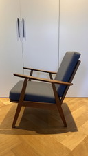 Dänischer Teakholz-Sessel aus der Mitte des 20. Jahrhunderts