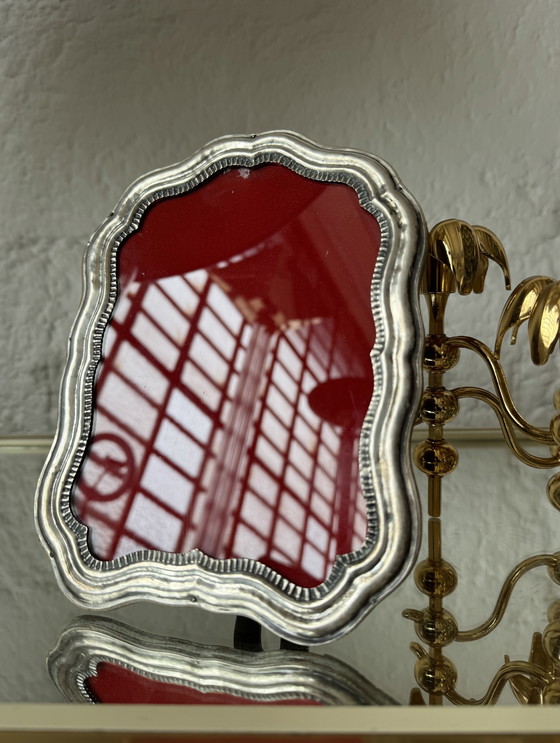 Image 1 of Marco de fotos plateado de los años 50