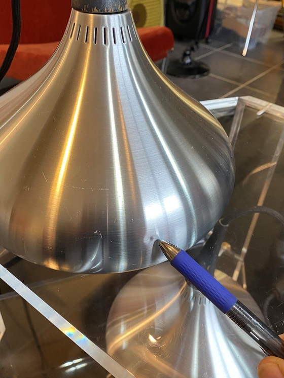 Image 1 of Lampenaufhängung n2 Aluminium Alu Johannes Hammerborg Fog & Morup Dänemark Jahrgang 1970