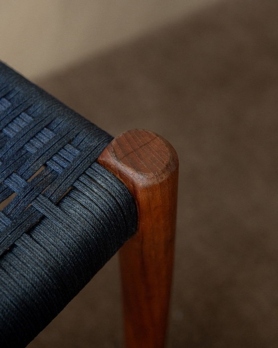 Image 1 of Danish Modern Teak Dining Chairs Model 77 by Niels Otto Møller for J.L. Møllers Møbelfabrik, Denmark, 1960s, Set of 6
