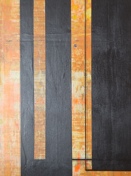 Composición naranja y negra – Pinturas y dibujos, Lienzo (photo 5 of 5)