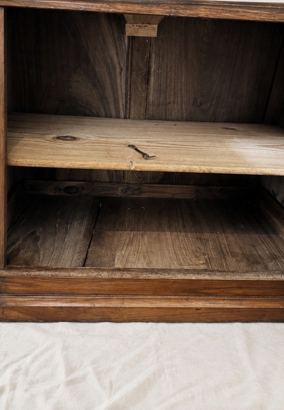 Antike Holzmöbel mit weißer Marmorplatte – Schminktisch, Konsolentisch, Waschtisch – Kommoden, Wood, Marble (photo 5 of 5)