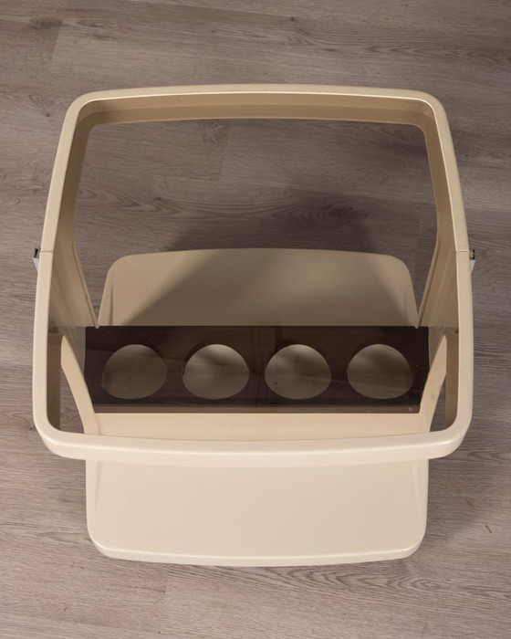 Vintage 1970s plastic and glass bar trolley by Marc Held for Prisunic – Bar carts (photo 7 of 8)