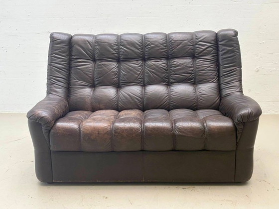 Vintage leather sofa, 1970s – 2 seaters (photo 13 of 13)