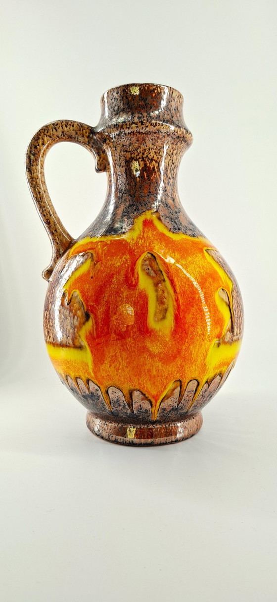 Image 1 of Large vintage West German "Fat Lava" vase (1970s)