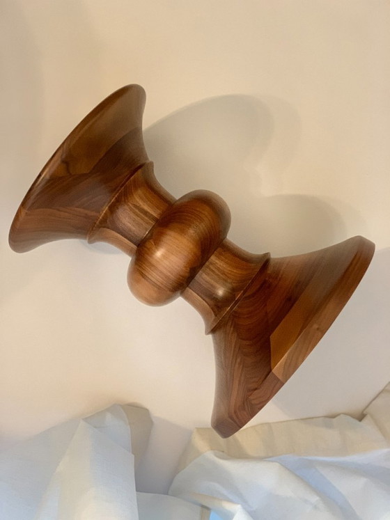 Charles & Ray Eames Vitra - Model A/B signed Stool-End table-Side table – Wood (photo 2 of 11)