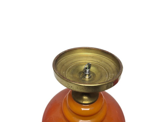 Vintage Pendant Lamp, Poland, 1960s – Glass, Metal (photo 6 of 8)