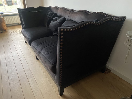 Black Velvet Castle Bench