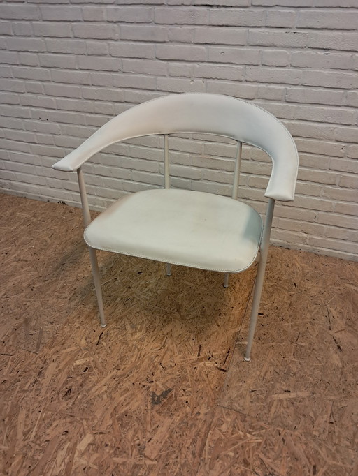 Sedia Fasem P40, pelle