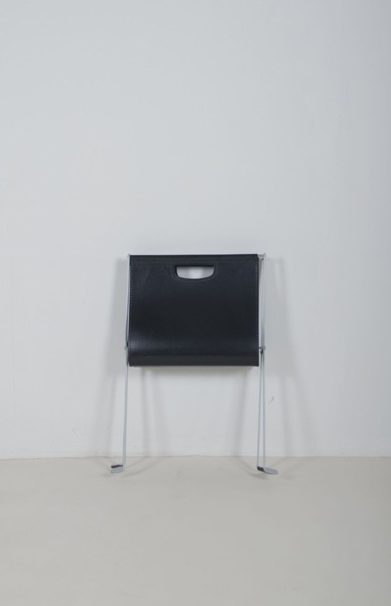 Image 1 of Portariviste pieghevole italiano in pelle di sella, anni '70