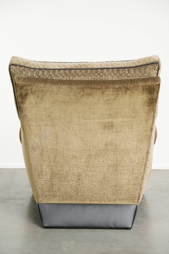 Beautiful Fabric Art Deco Design Armchair by Bart van Bekhoven – Textile (photo 4 of 13)