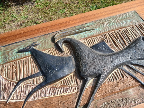 Image 1 of Mid century ceramic coffee table. 