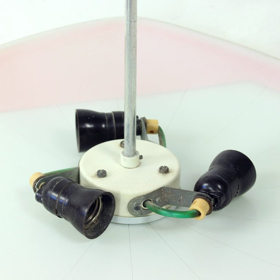 Image 1 of Mid Century Glass Ceiling Light By Napako, Czechoslovakia, 1960s