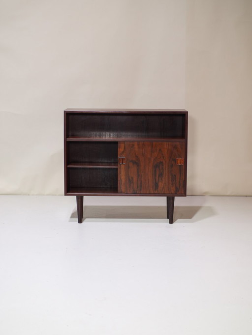 Bibliothèque à portes coulissantes en bois de rose Danois Hjørnebo