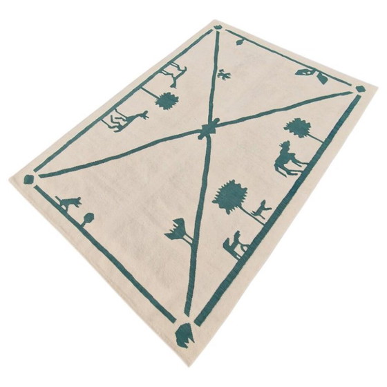 Diego Giacometti Rug | La Promenade des Amis | Handwoven Wool | Unique Art | 100 × 69 in – Rugs & carpets (photo 10 of 12)