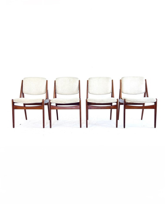 Image 1 of 4x Chaise de salle à manger 'Ella', Arne Vodder, VAMO Sonderborg '60