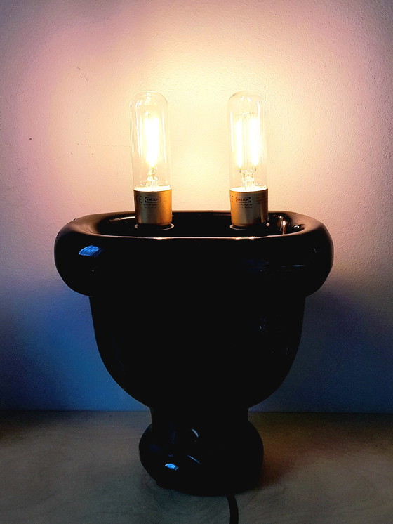 Image 1 of Keramische lamp voor in het stopcontact, 1980