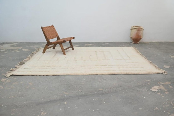 Image 1 of Minimalistischer marokkanischer Beni Ourain Teppich 3X2
