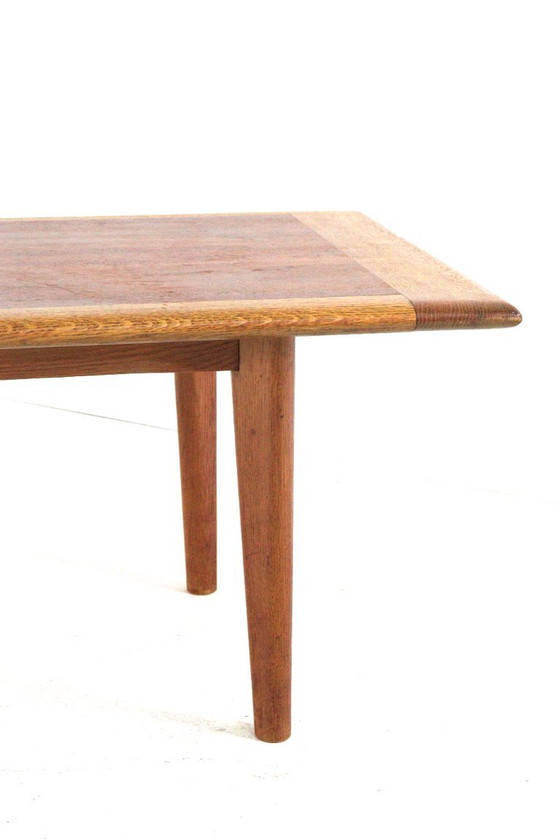 Tavolino da caffè vintage in teak e rovere, restaurato, stile metà secolo. – Tavolini da caffè, Wood (photo 14 of 17)