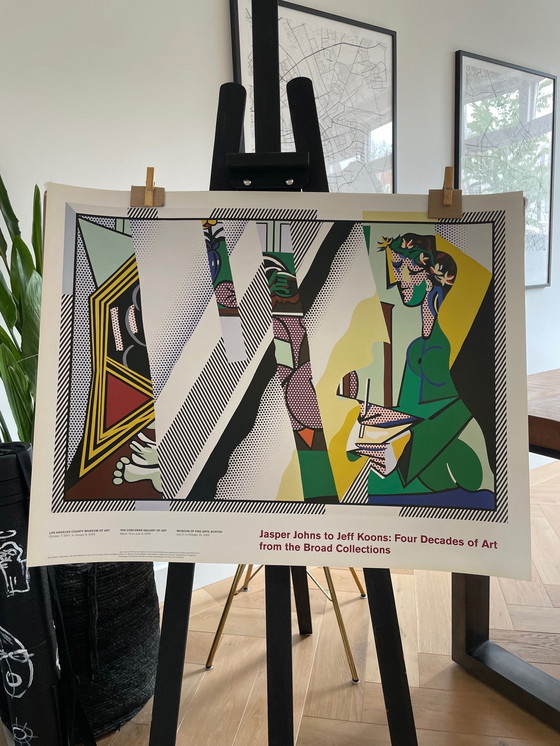 Image 1 of Roy Lichtenstein (1923-1997), Reflections on Interior with Girl Drawing, 1990, Copyright Estate of Roy Lichtenstein en 2001