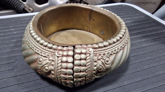 Image 1 of Vintage Afrikaanse armband veranderd in kom