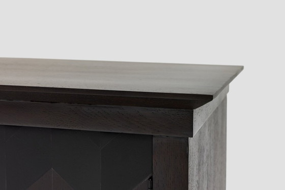 Image 1 of Brutalist Oak Craftsmanship Sideboard, 1960s, Germany, Brass Accents